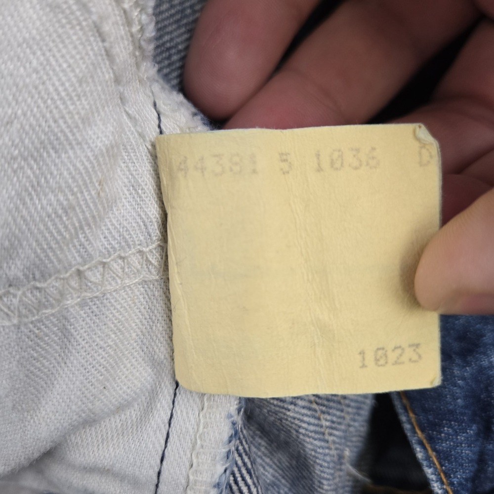 Vintage Levis 20517 0217 Jeans Men's 36x32 Dark Wash Bootcut Orange Tab 1985 USA - Picture 6 of 10
